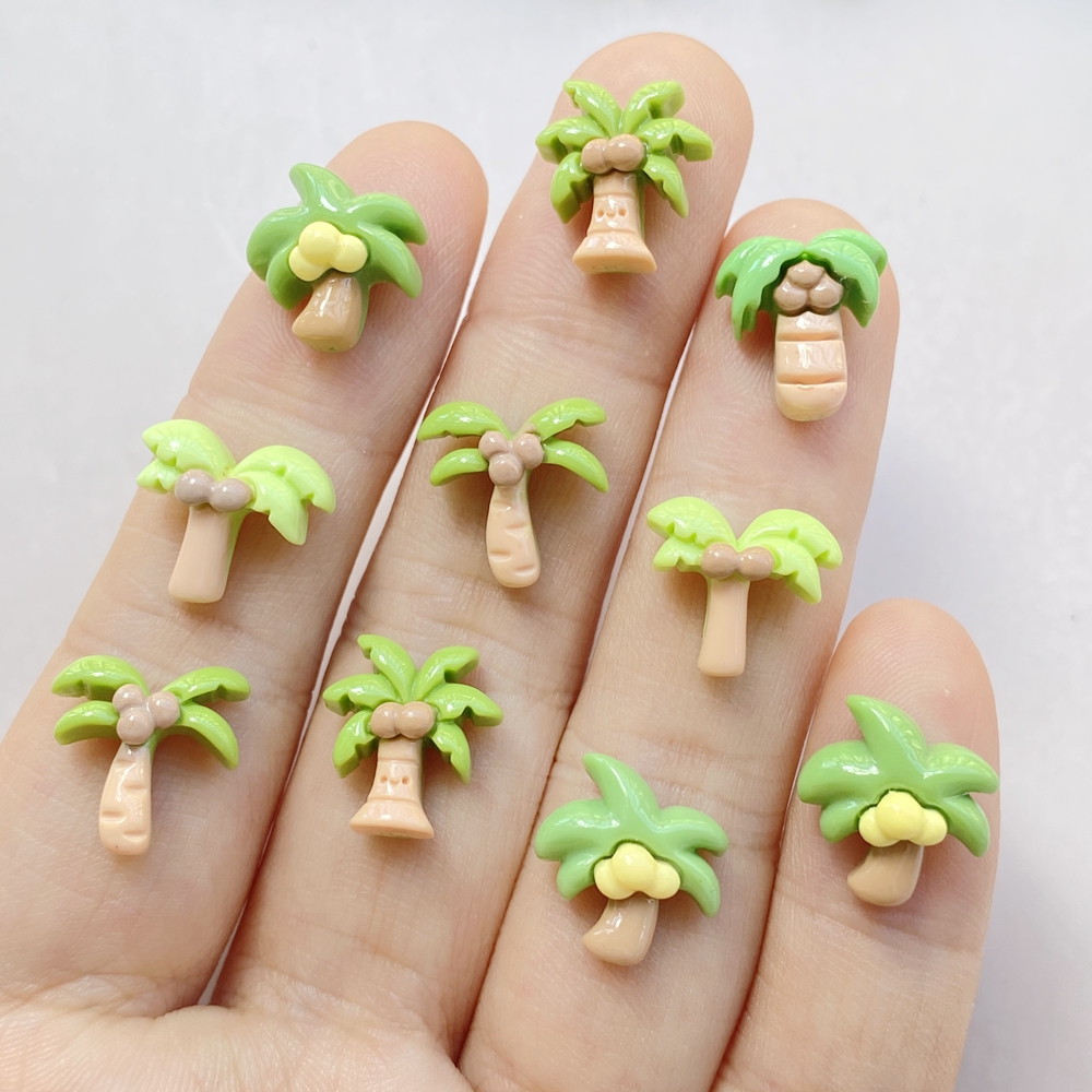 Resin Art Tree - 20Pcs Cute Cartoon Coconut Drink, Coconut