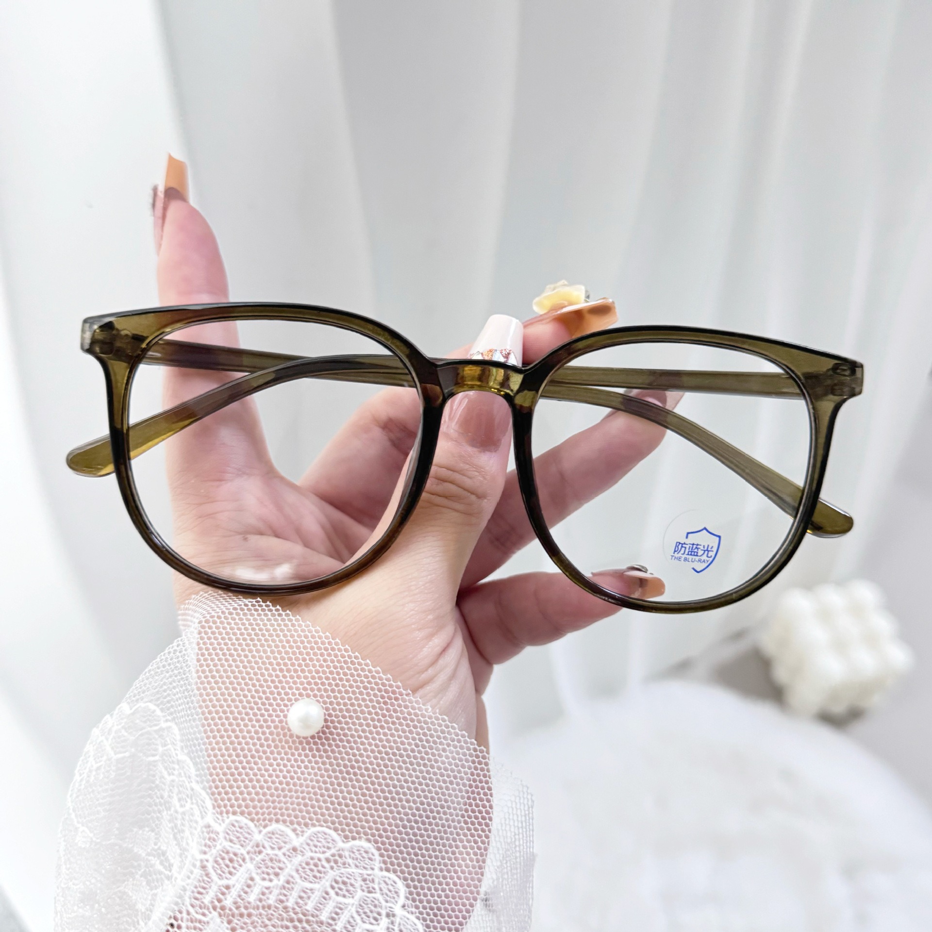 Resin Art Furniture - Retro Ultra-light Computer Glasses Anti-blue Light