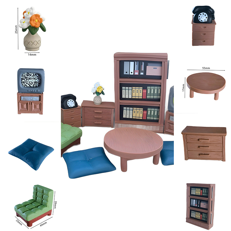 Resin Art Furniture - 1 Piece Resin Home Decoration Dollhouse