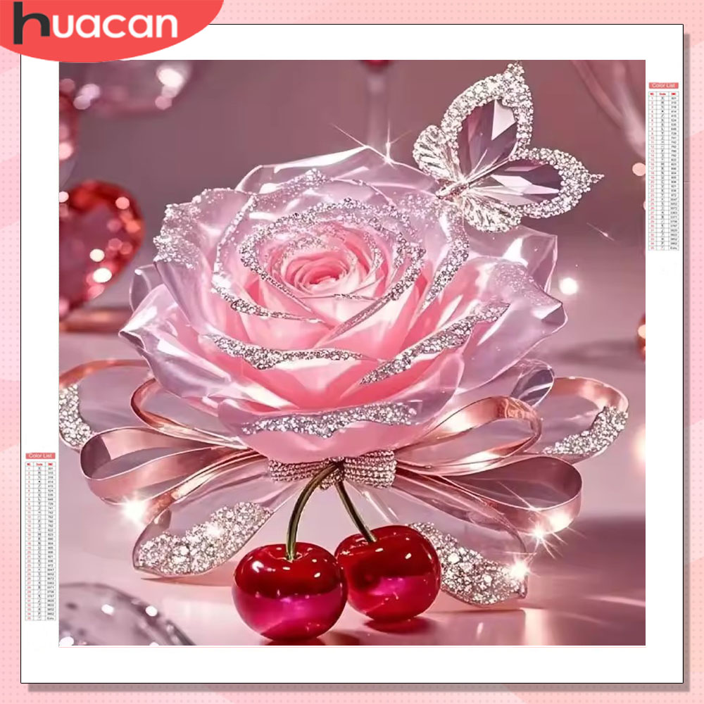 Resin Art Rose - HUACAN Diamond Mosaic Rose Flower Art