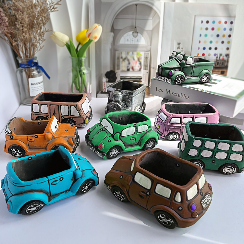 Resin Art Furniture - Mini Car Silicone Candle Mold 3D