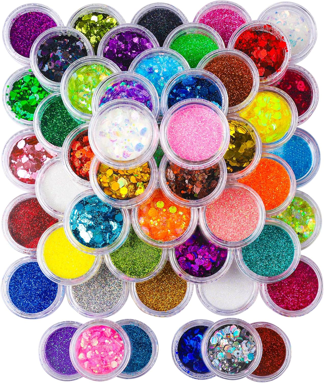 Resin Art Images - 48 Color Chunky & Fine Glitter
