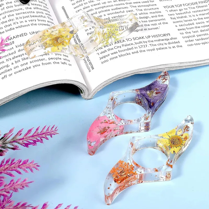 Resin Art Book - 1PC Creative Resin Bookmark & Page