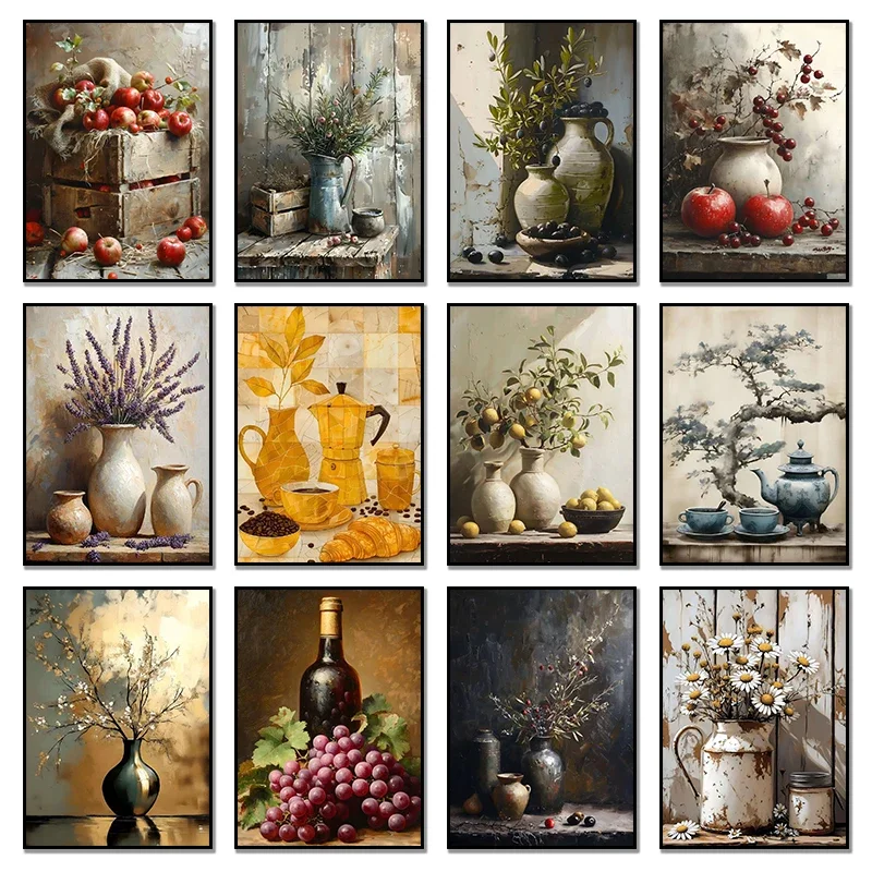 Resin Art Tree - Vintage Still Life Poster Prints Lemon
