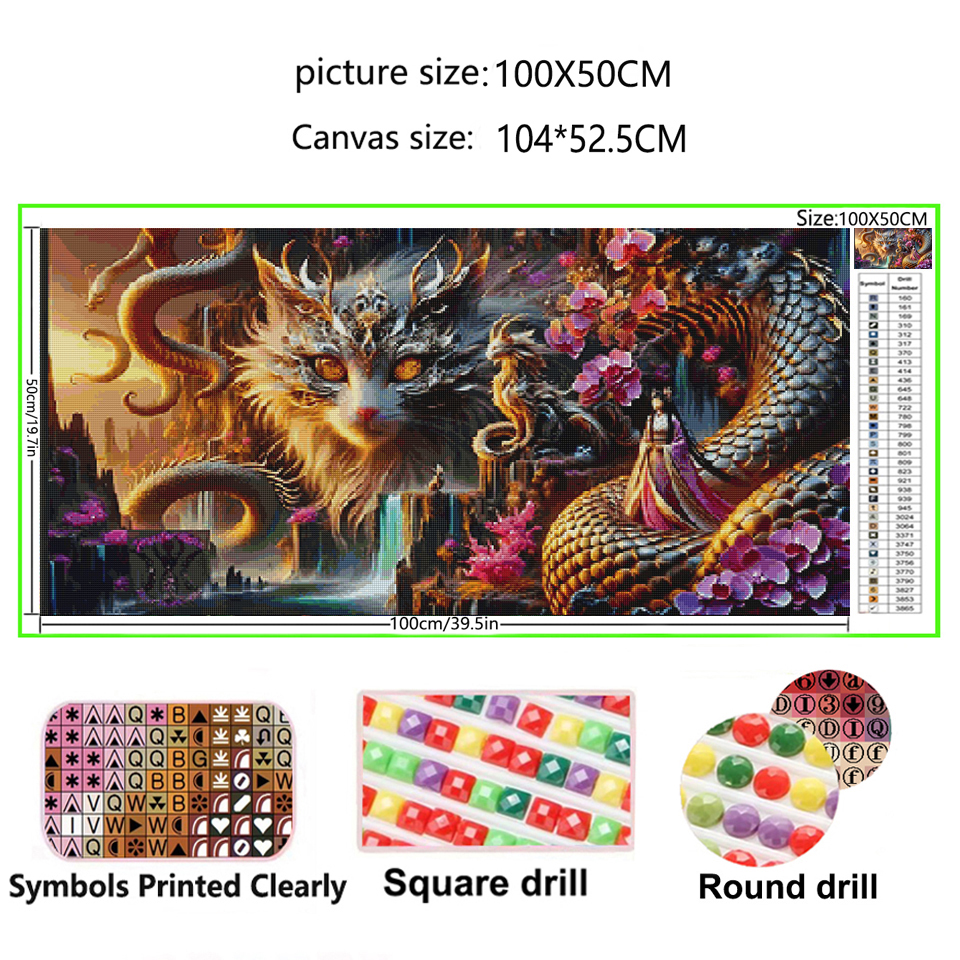 Diy diamond art Cat dragon Wom - Resin Art Images reseña y precio