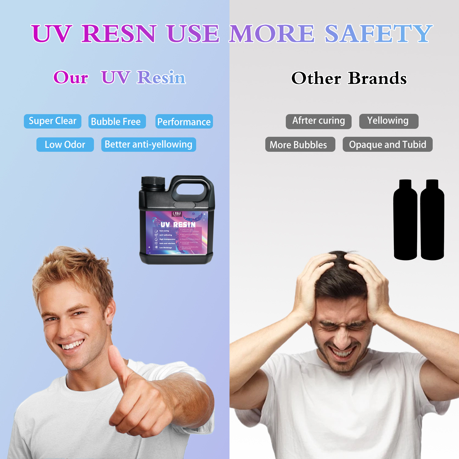 Bulk UV Resin Crystal Clear La - Resin Art Epoxy reseña y precio