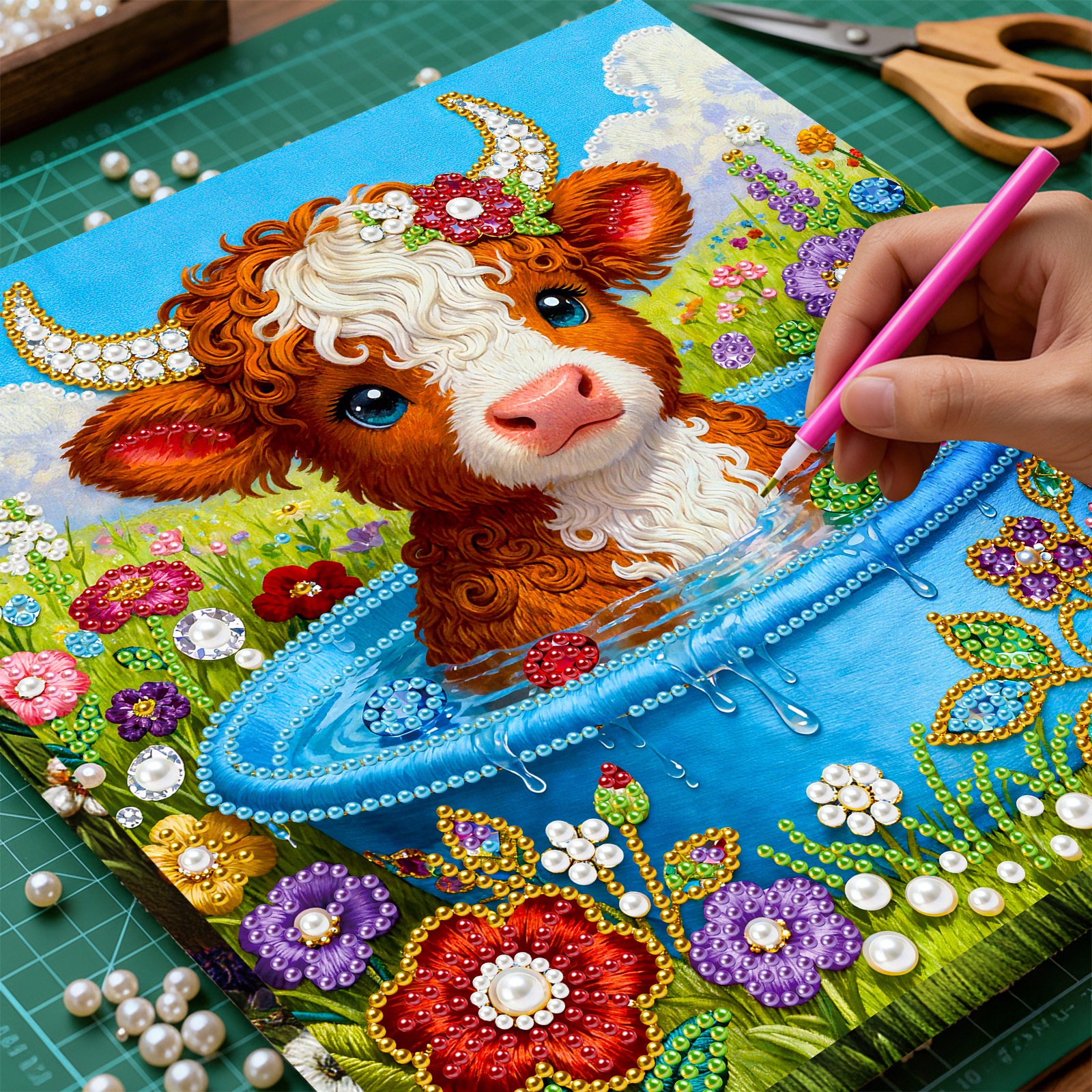 DIY Pearl Diamond Painting Gem - Resin Art Frame reseña y precio