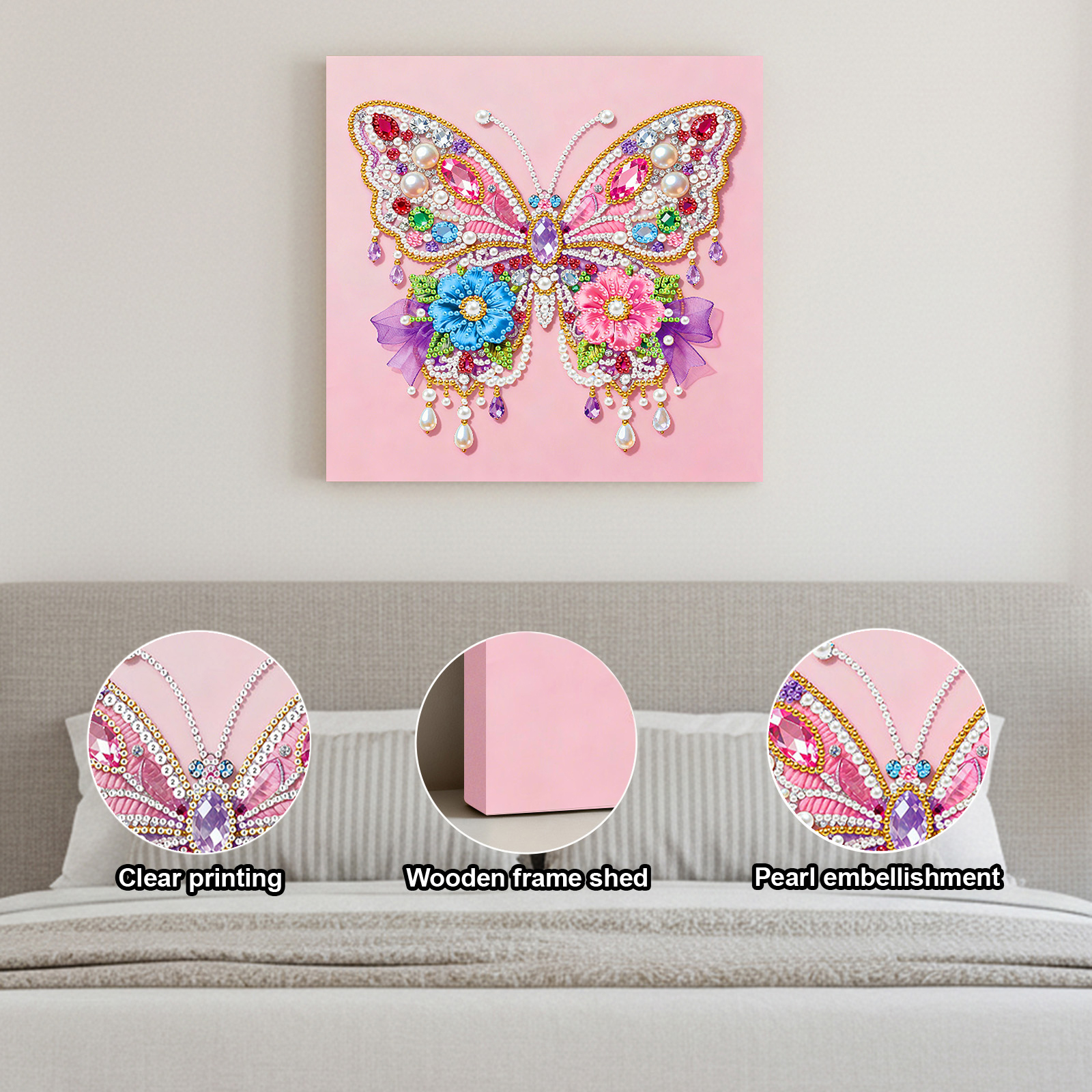 DIY Pearl Diamond Painting Gem - Resin Art Frame reseña y precio