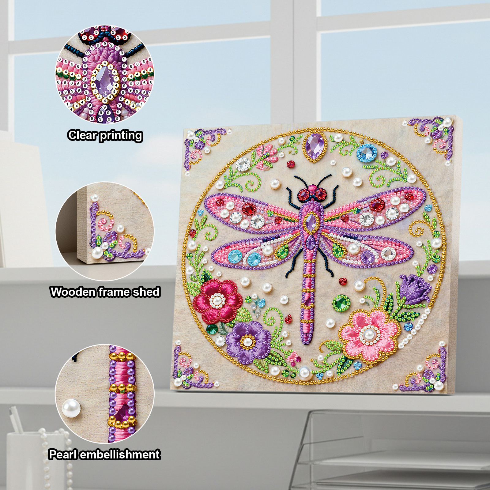 DIY Pearl Diamond Painting Gem - Resin Art Frame reseña y precio