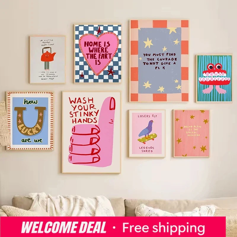 Colorful Humorous House Slogan - Resin Art Quote reseña y precio
