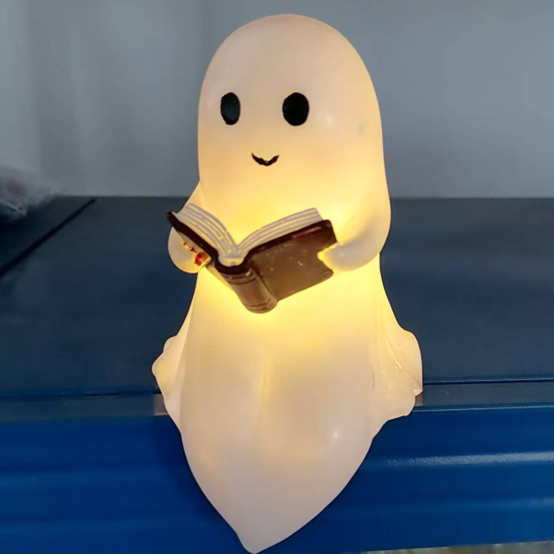 New Cute Ghost Reading Book La - Resin Art Book reseña y precio
