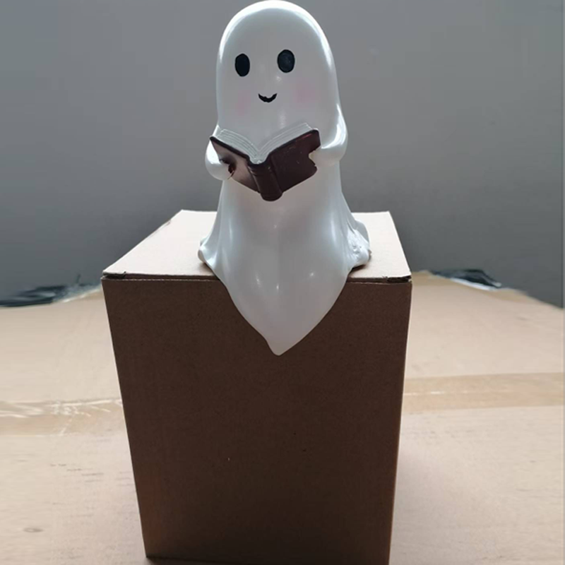 New Cute Ghost Reading Book La - Resin Art Book reseña y precio