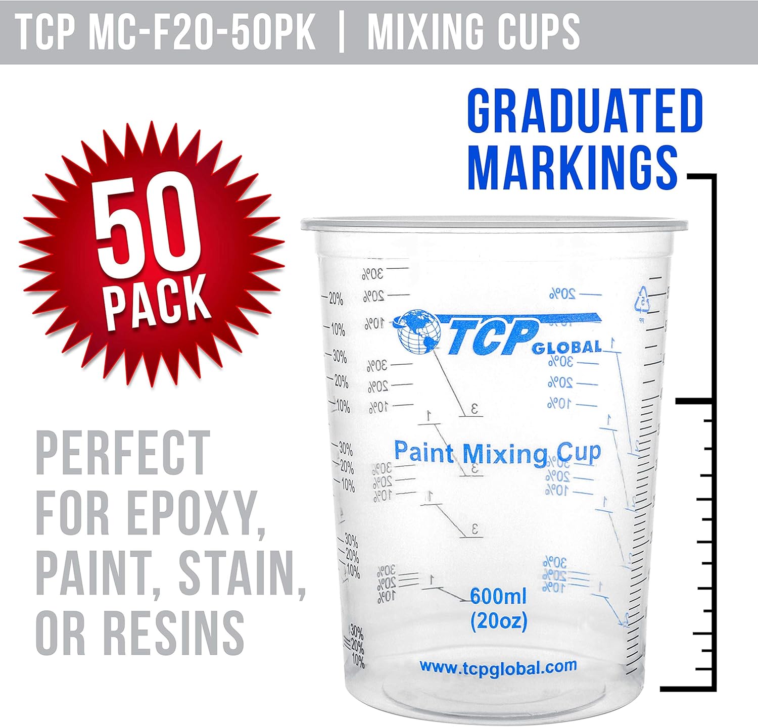 Disposable Plastic Mixing Cups - Resin Art Images reseña y precio