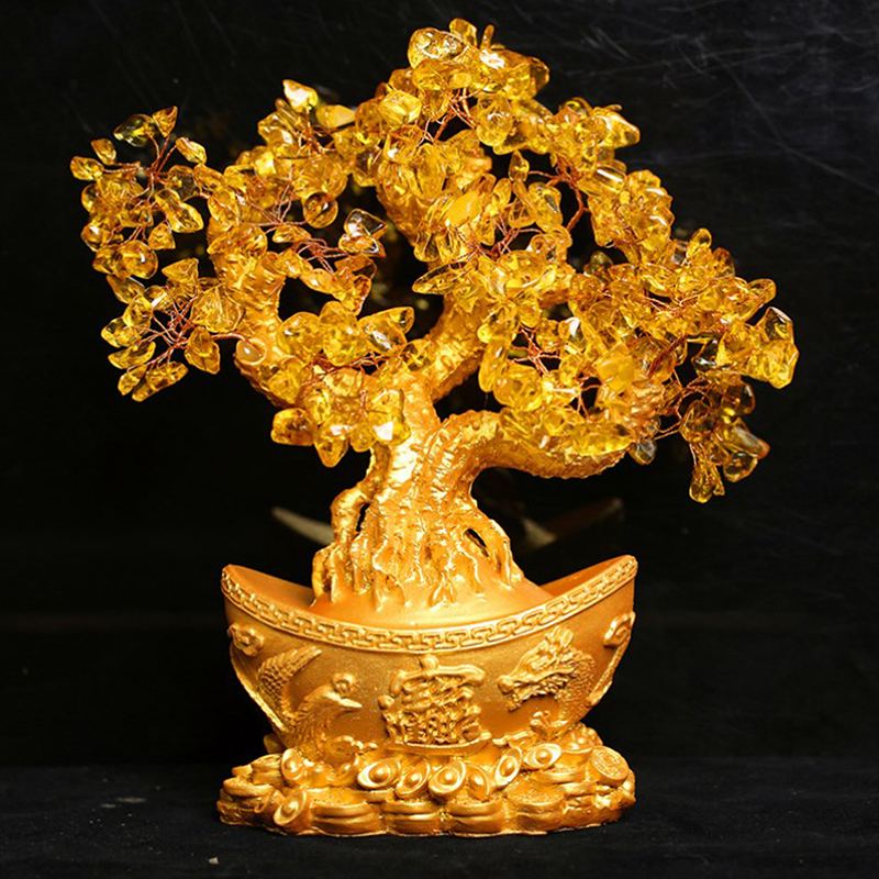 Lucky Money Tree Chinese Gold  - Resin Art Tree reseña y precio