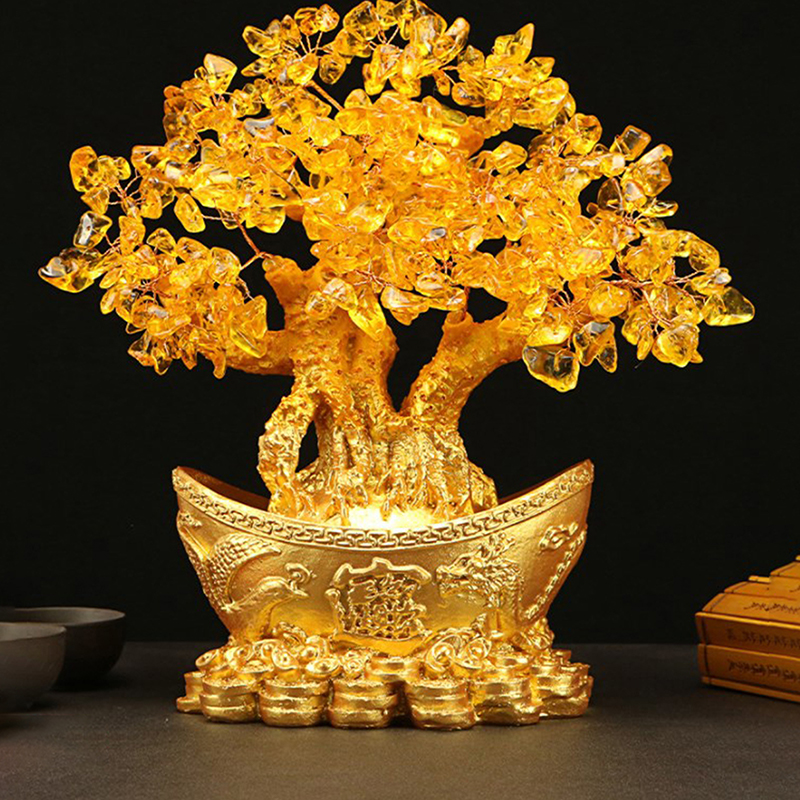 Lucky Money Tree Chinese Gold  - Resin Art Tree reseña y precio