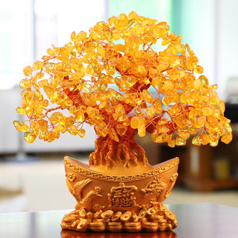 Lucky Money Tree Chinese Gold  - Resin Art Tree reseña y precio