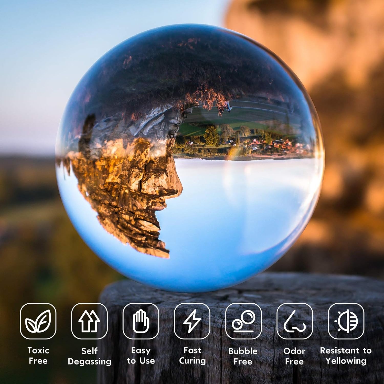 300g UV Resin Clear,Hard,Upgra - Resin Art Epoxy reseña y precio