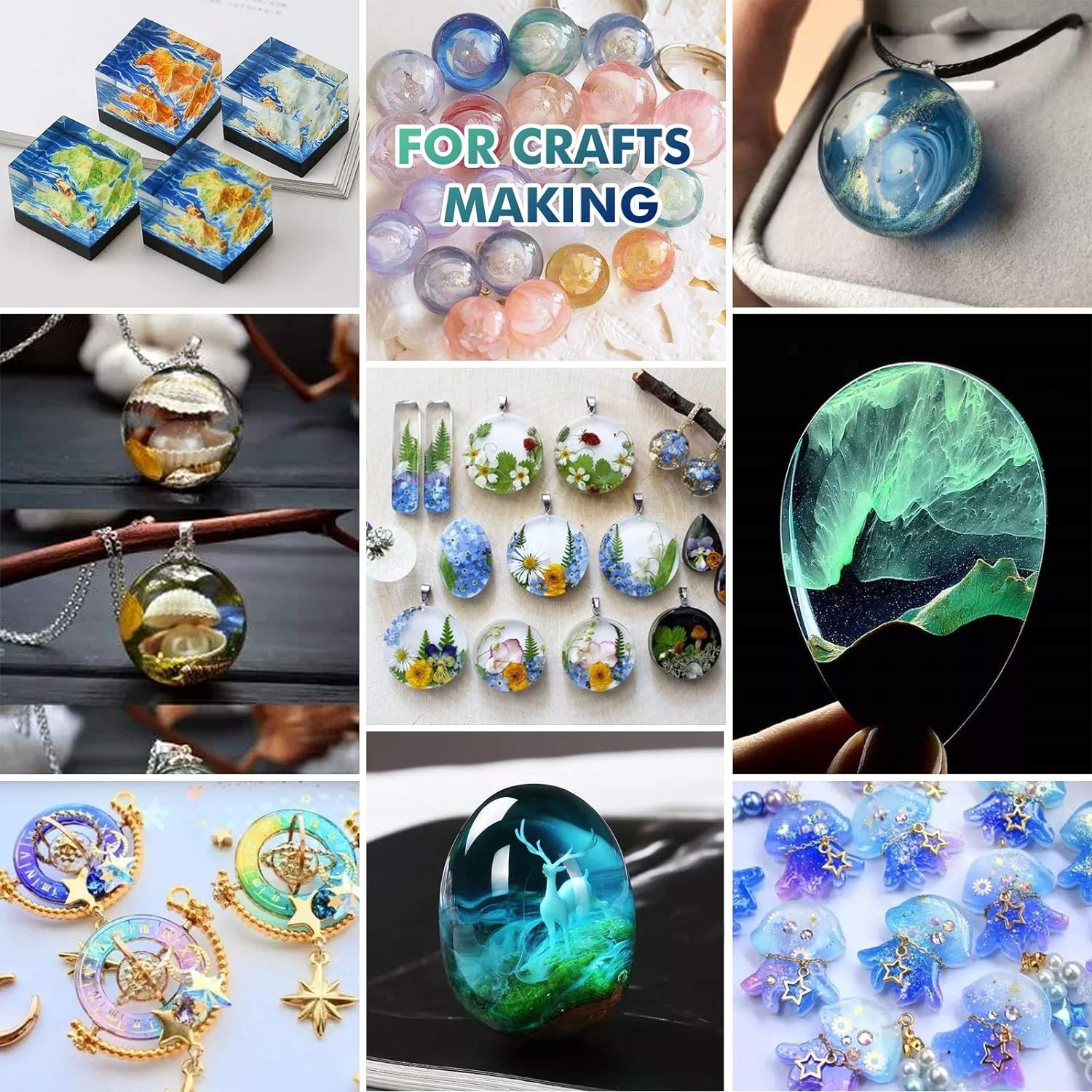300g UV Resin Clear,Hard,Upgra - Resin Art Epoxy reseña y precio