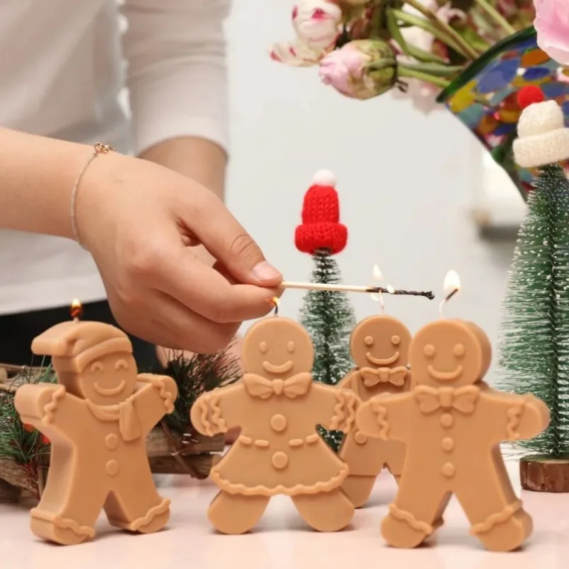 3D Smile Gingerbread Man Silic - Resin Art Furniture reseña y precio