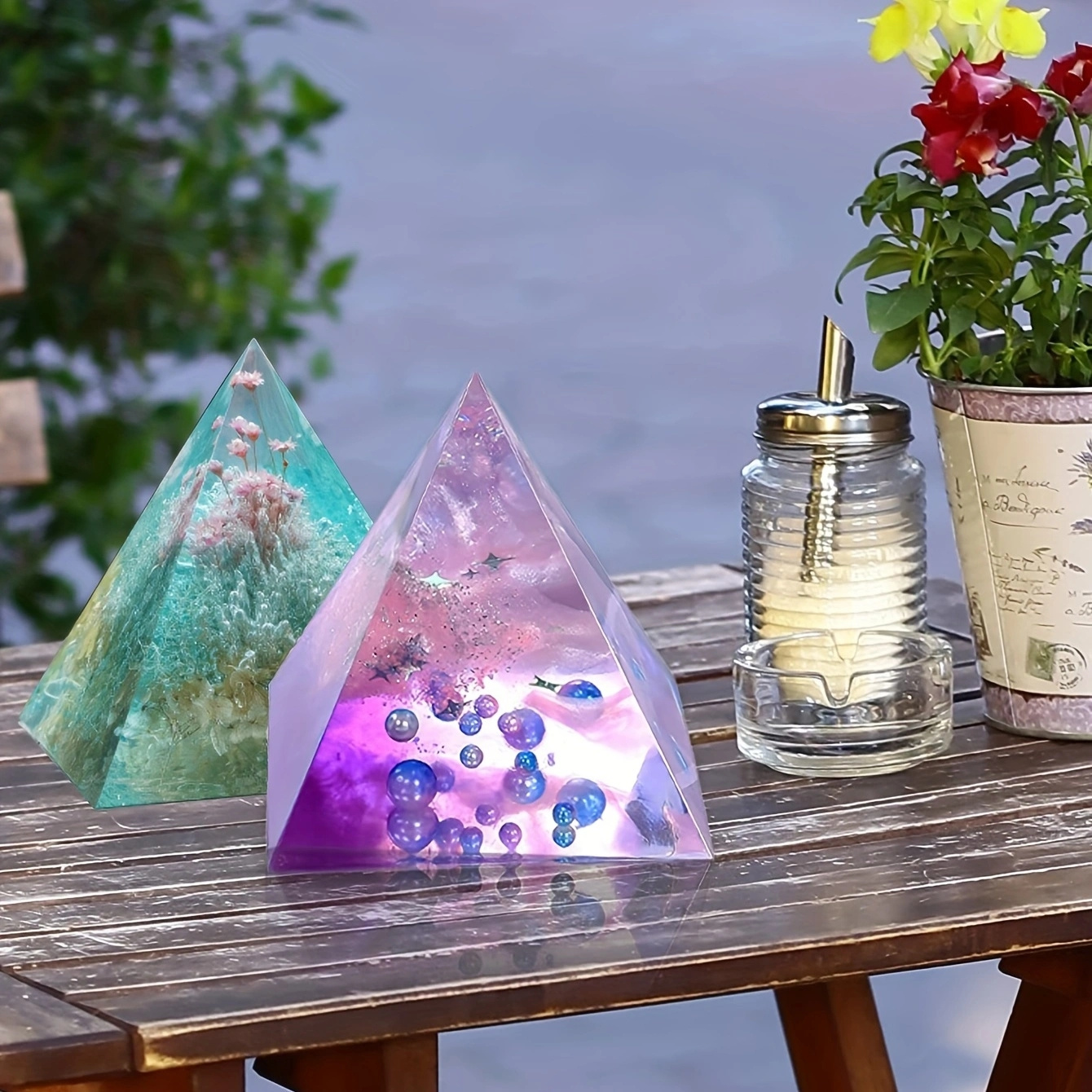 5pc- Pyramid resin molds of va - Resin Art Jewellery reseña y precio
