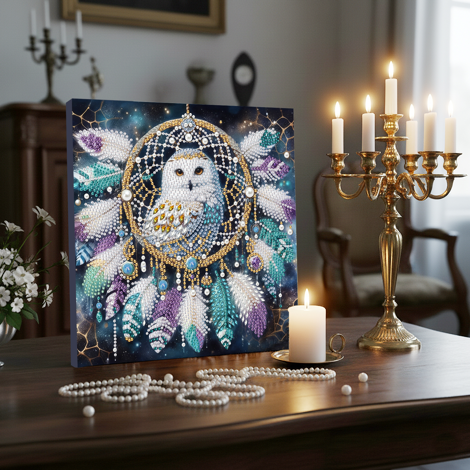 Diamond Dots Pearl Gem Paintin - Resin Art Frame reseña y precio