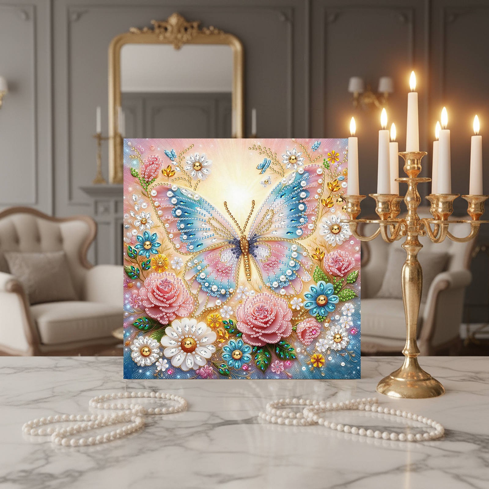 Diamond Dots Pearl Gem Paintin - Resin Art Frame reseña y precio