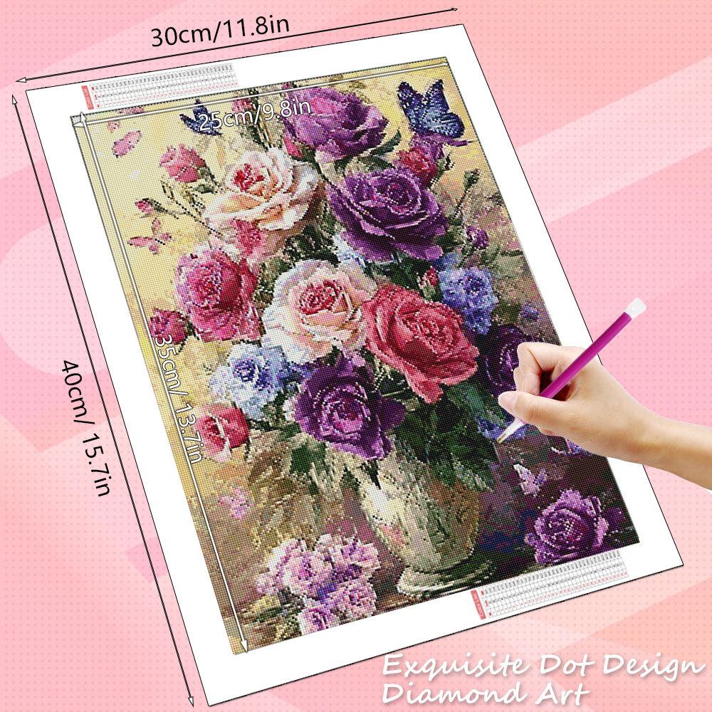 HUACAN Diamond Painting Rose F - Resin Art Rose reseña y precio