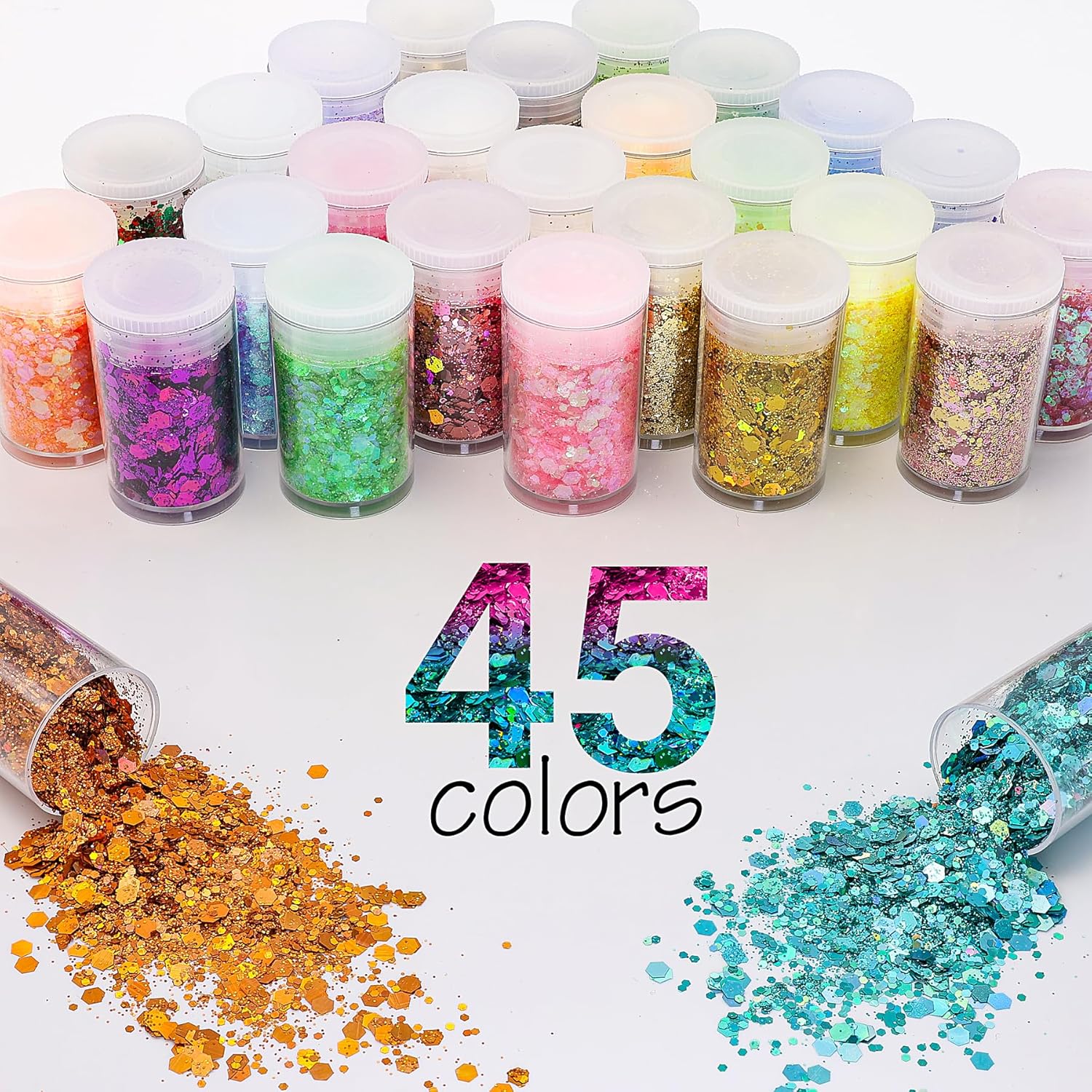 45 Holographic Chunky Sequins  - Resin Art Images reseña y precio