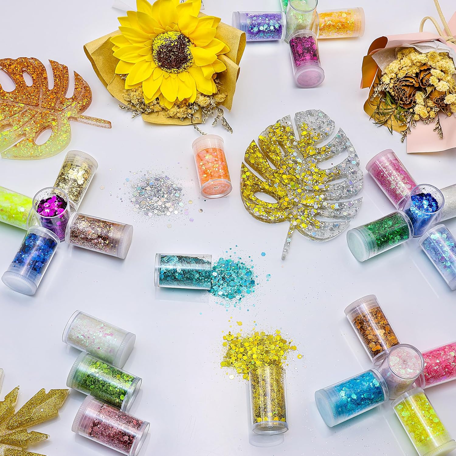 45 Holographic Chunky Sequins  - Resin Art Images reseña y precio