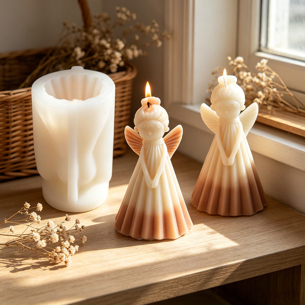3D Angel Girl Silicone Candle  - Resin Art Furniture reseña y precio