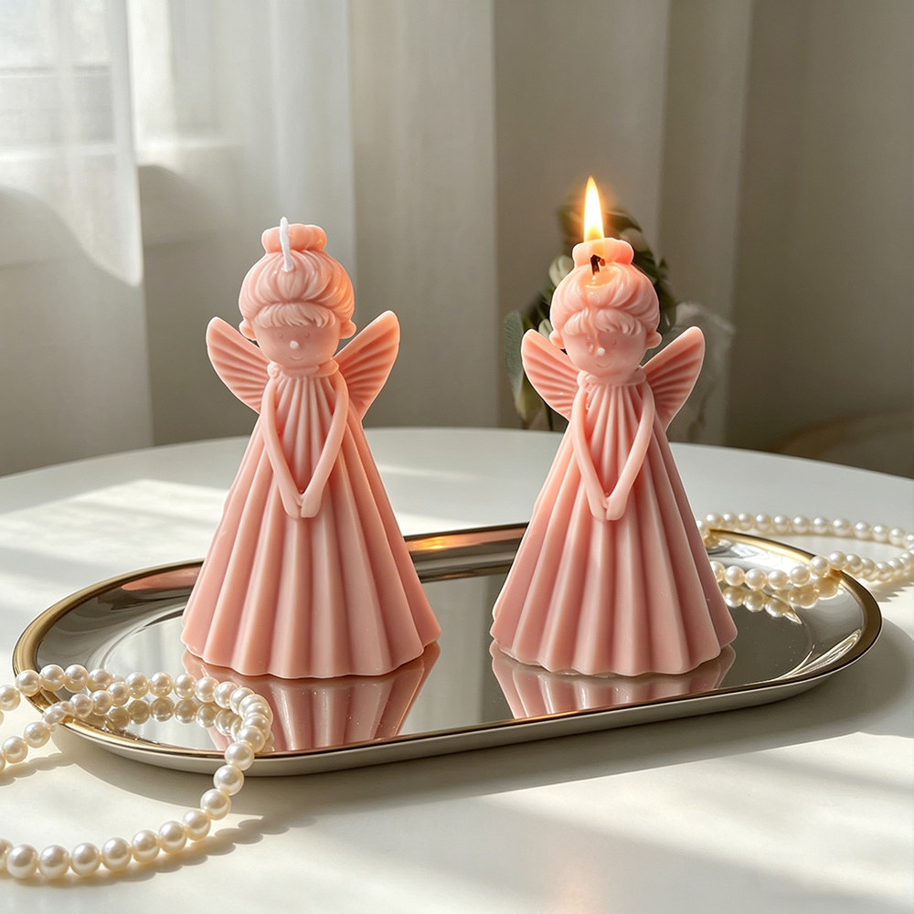 3D Angel Girl Silicone Candle  - Resin Art Furniture reseña y precio