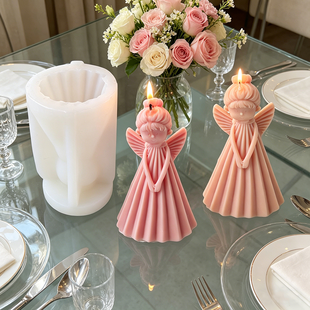 3D Angel Girl Silicone Candle  - Resin Art Furniture reseña y precio