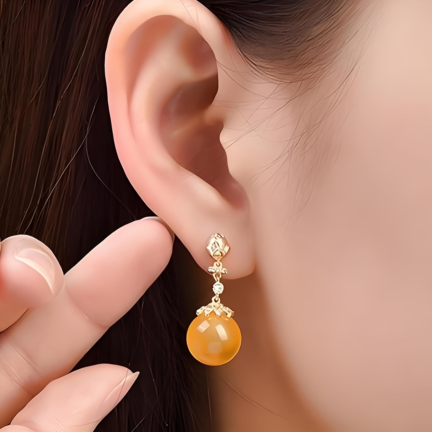 Two perforated spherical silic - Resin Art Jewellery reseña y precio