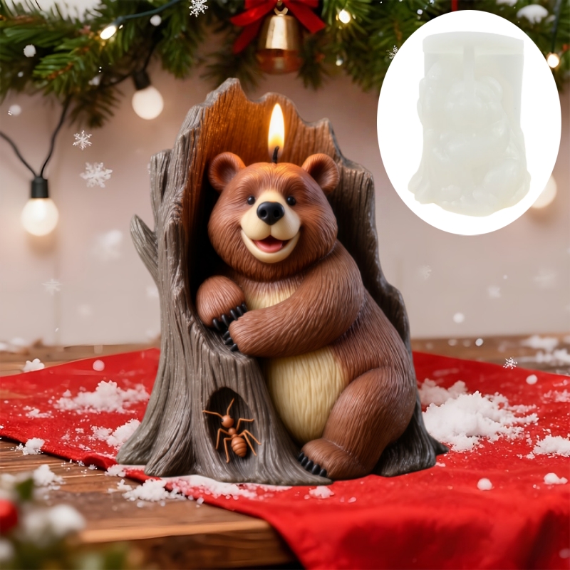 Ant Picking Bear Candle Silico - Resin Art Tree reseña y precio