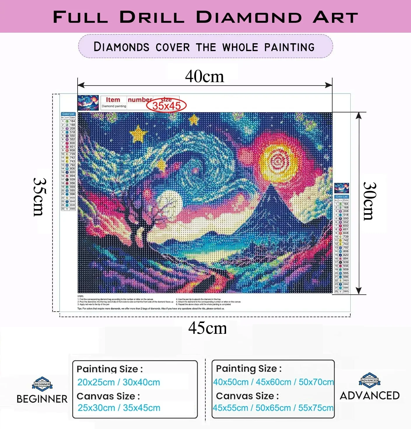1pc frameless Diamond Painting - Resin Art Book reseña y precio