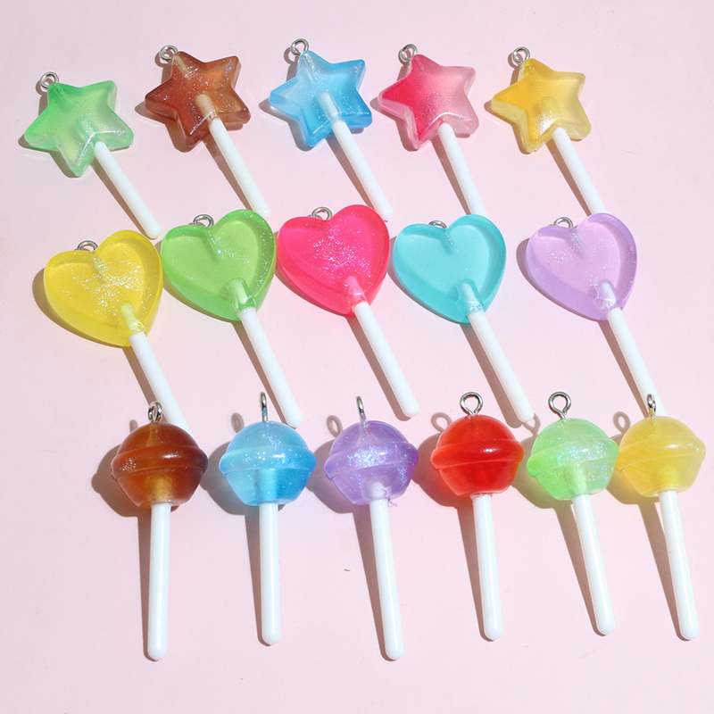 10pcs Mixed Colors Resin Cute  - Resin Art With Flowers reseña y precio