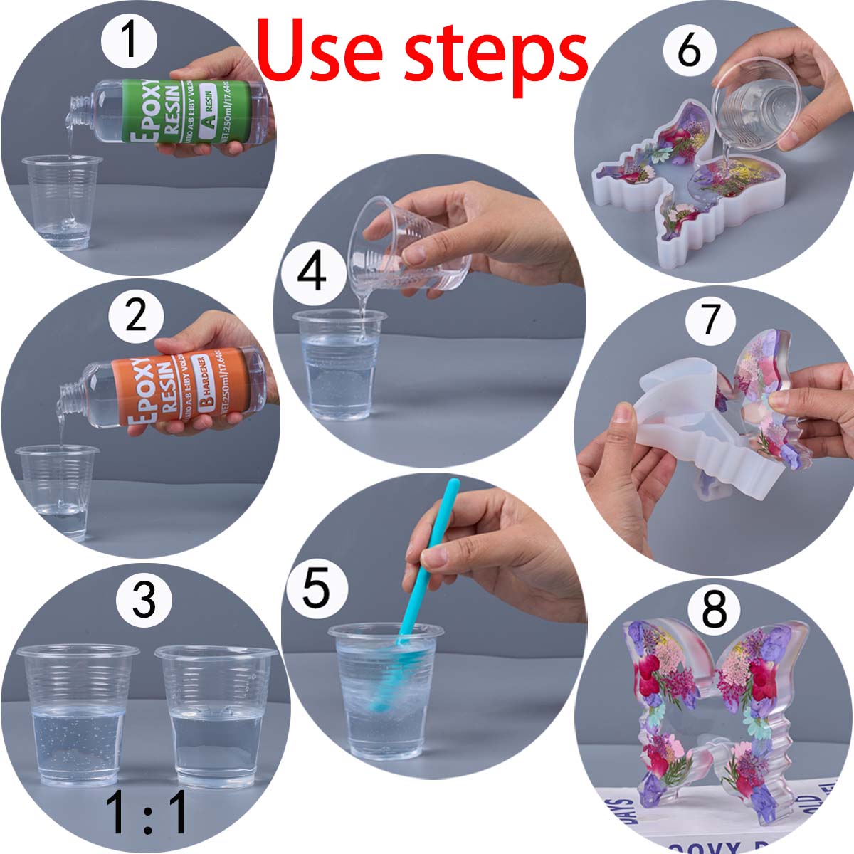 1:1 Ratio Epoxy Resin Kit Anti - Resin Art Epoxy reseña y precio
