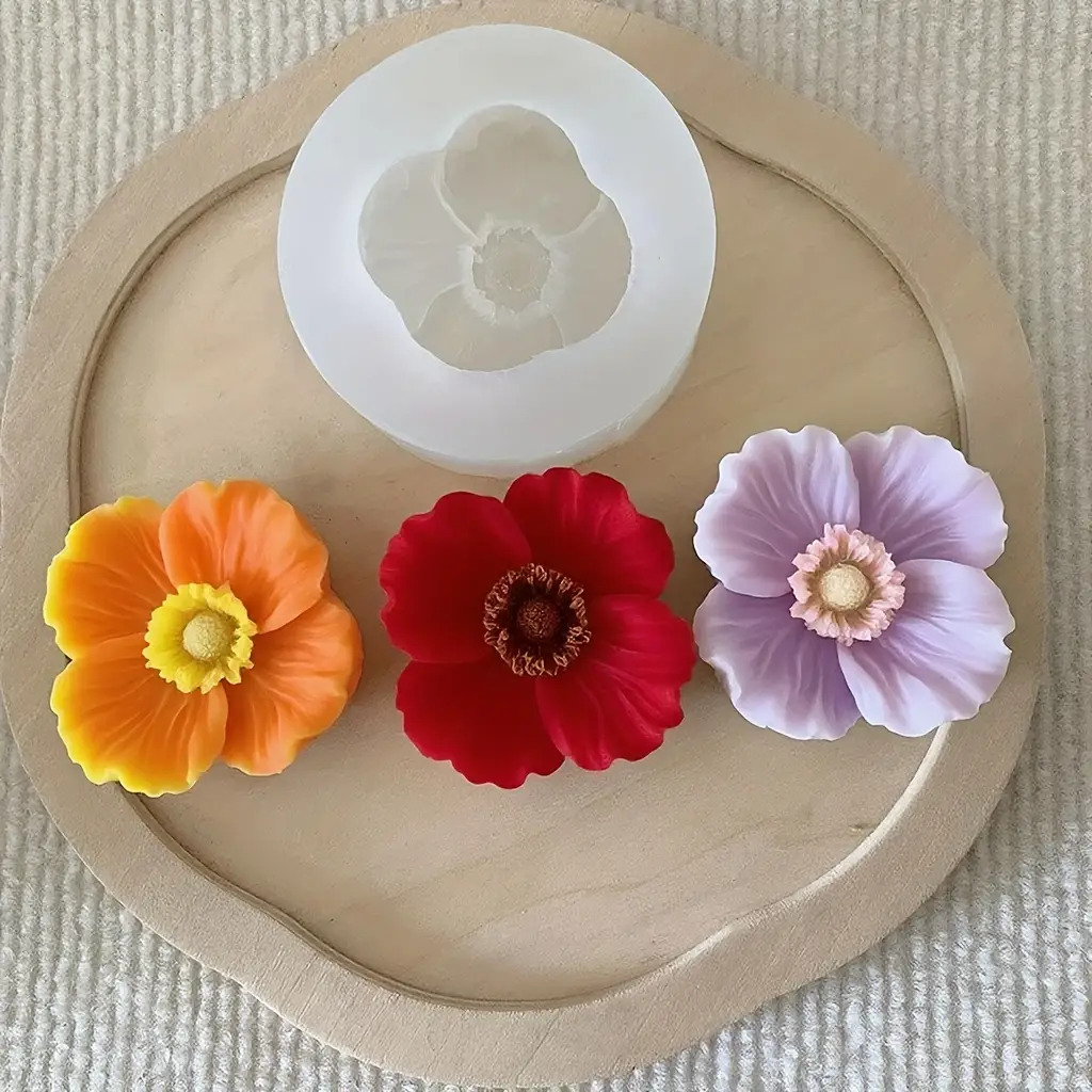 Flower Silicone Candle Mold, C - Resin Art Furniture reseña y precio