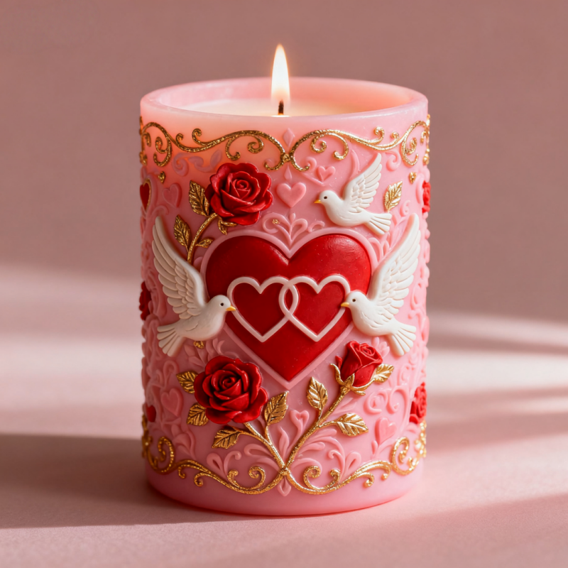 Double Heart Connected White D - Resin Art Rose reseña y precio