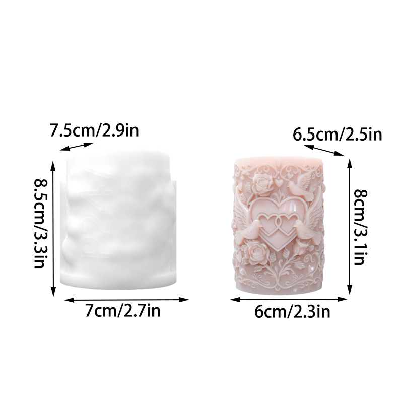Double Heart Connected White D - Resin Art Rose reseña y precio