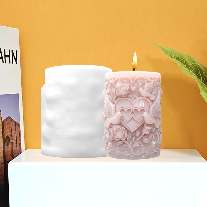 Double Heart Connected White D - Resin Art Rose reseña y precio