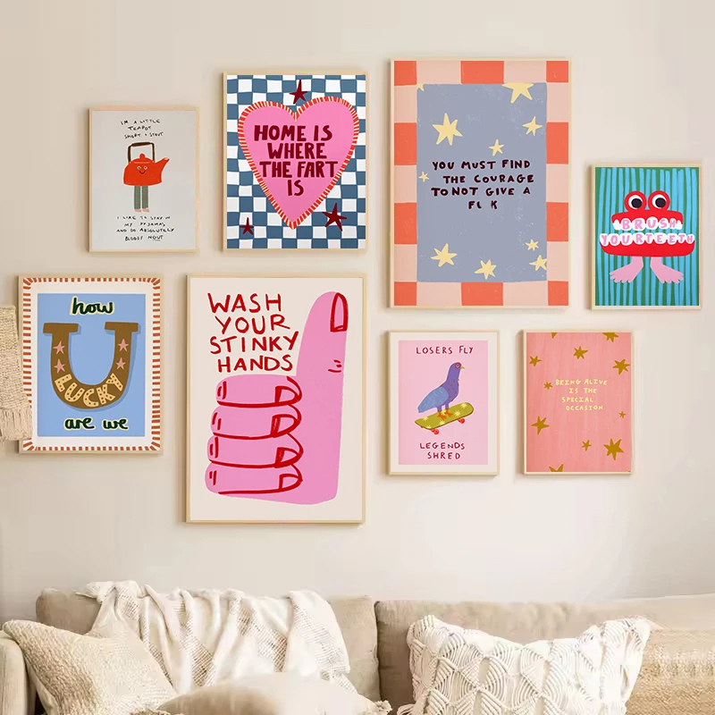 Colorful Humorous House Slogan - Resin Art Quote reseña y precio