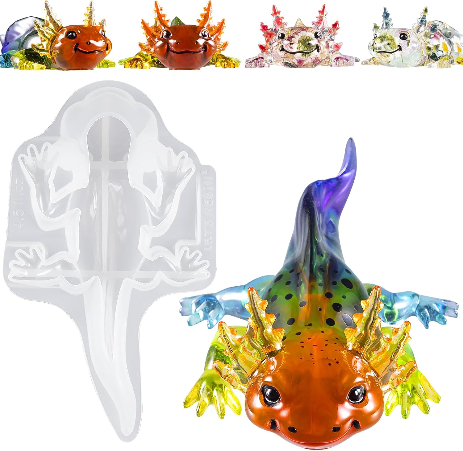 Large Axolotl Resin Molds Sili - Resin Art Epoxy reseña y precio