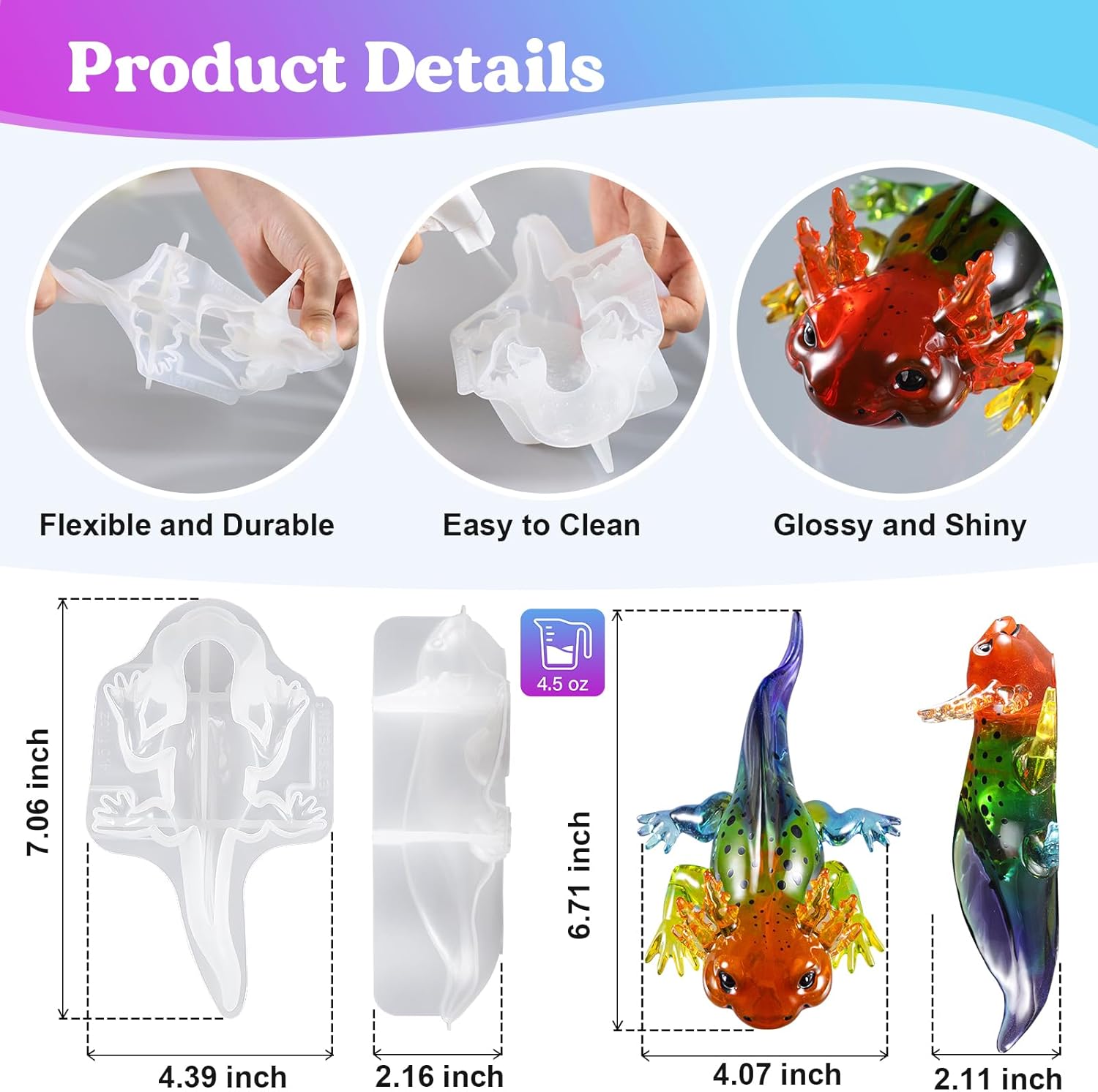 Large Axolotl Resin Molds Sili - Resin Art Epoxy reseña y precio