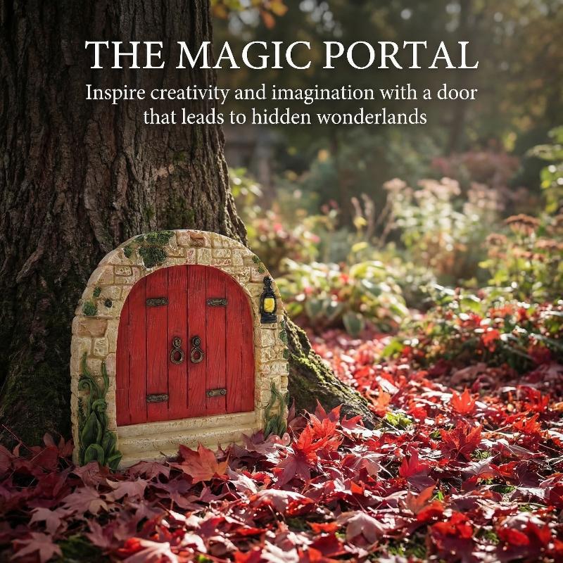 Elf Fairy Door Miniature Garde - Resin Art Tree reseña y precio