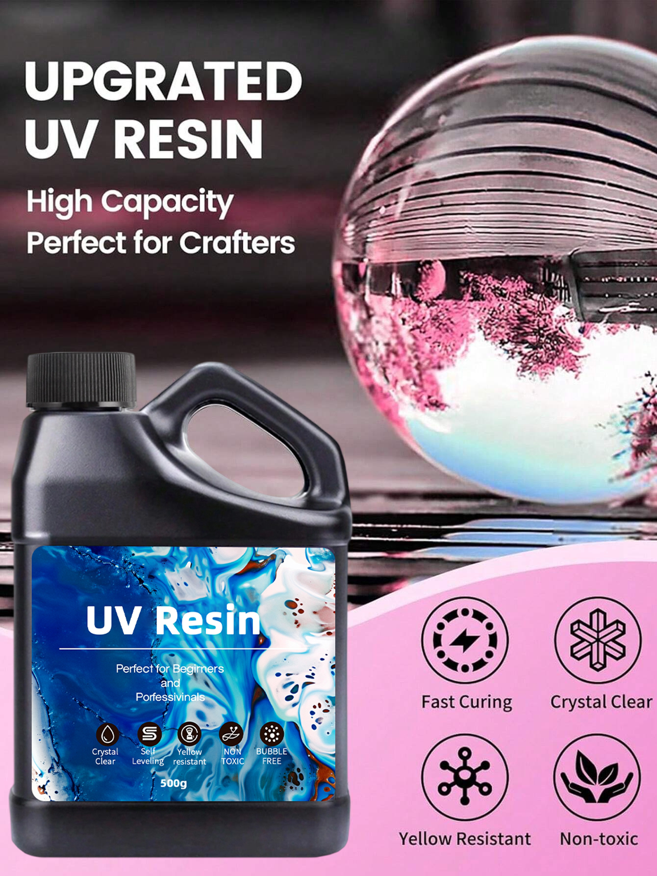 UV Resin 500-1000g -Bulk Upgra - Resin Art Jewellery reseña y precio