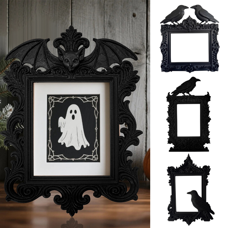 Decorations HaLLoween Crow Bat - Resin Art Frame reseña y precio