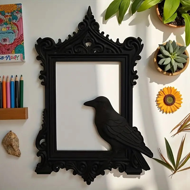Decorations HaLLoween Crow Bat - Resin Art Frame reseña y precio