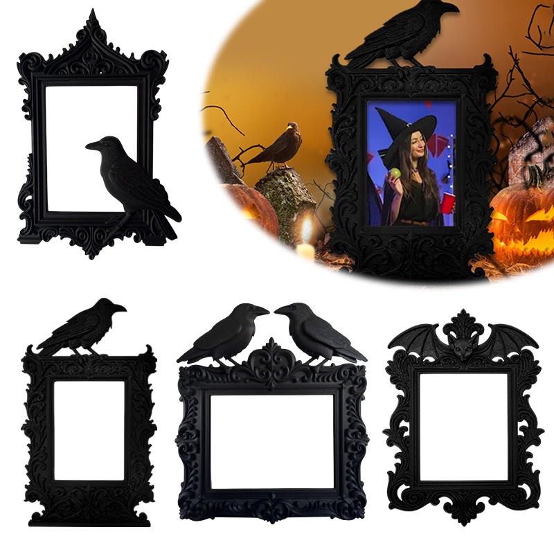 Decorations HaLLoween Crow Bat - Resin Art Frame reseña y precio