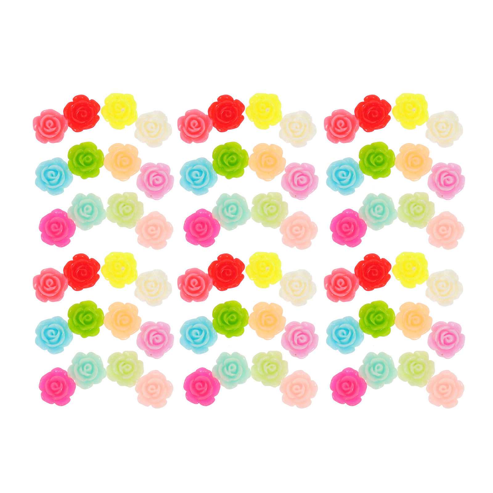50Pcs Rose Flower Resin Decors - Resin Art Rose reseña y precio